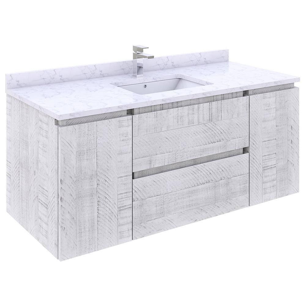 Have A Question About Fresca Formosa 47 In. W X 20 In. D X 19.5 In. H ... pertaining to Unlocking Style and Space How a Wall-Hung Cabinet Transforms Your Bathroom