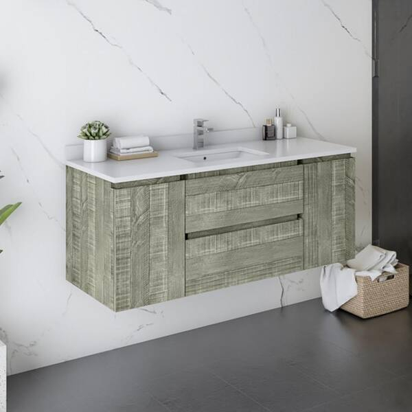 Have A Question About Fresca Formosa 47 In. W X 20 In. D X 19.5 In. H ... regarding Unlocking Style and Space How a Wall-Hung Cabinet Transforms Your Bathroom