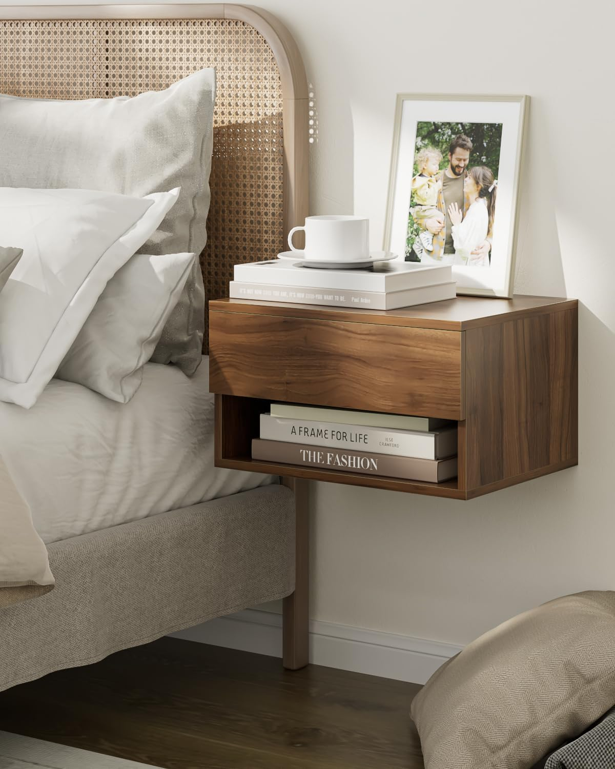 Heyzoey Floating Bedside Table,Night Stand Small Modern Floating ... within Floating nightstand shelf design trends that transform bedroom aesthetics