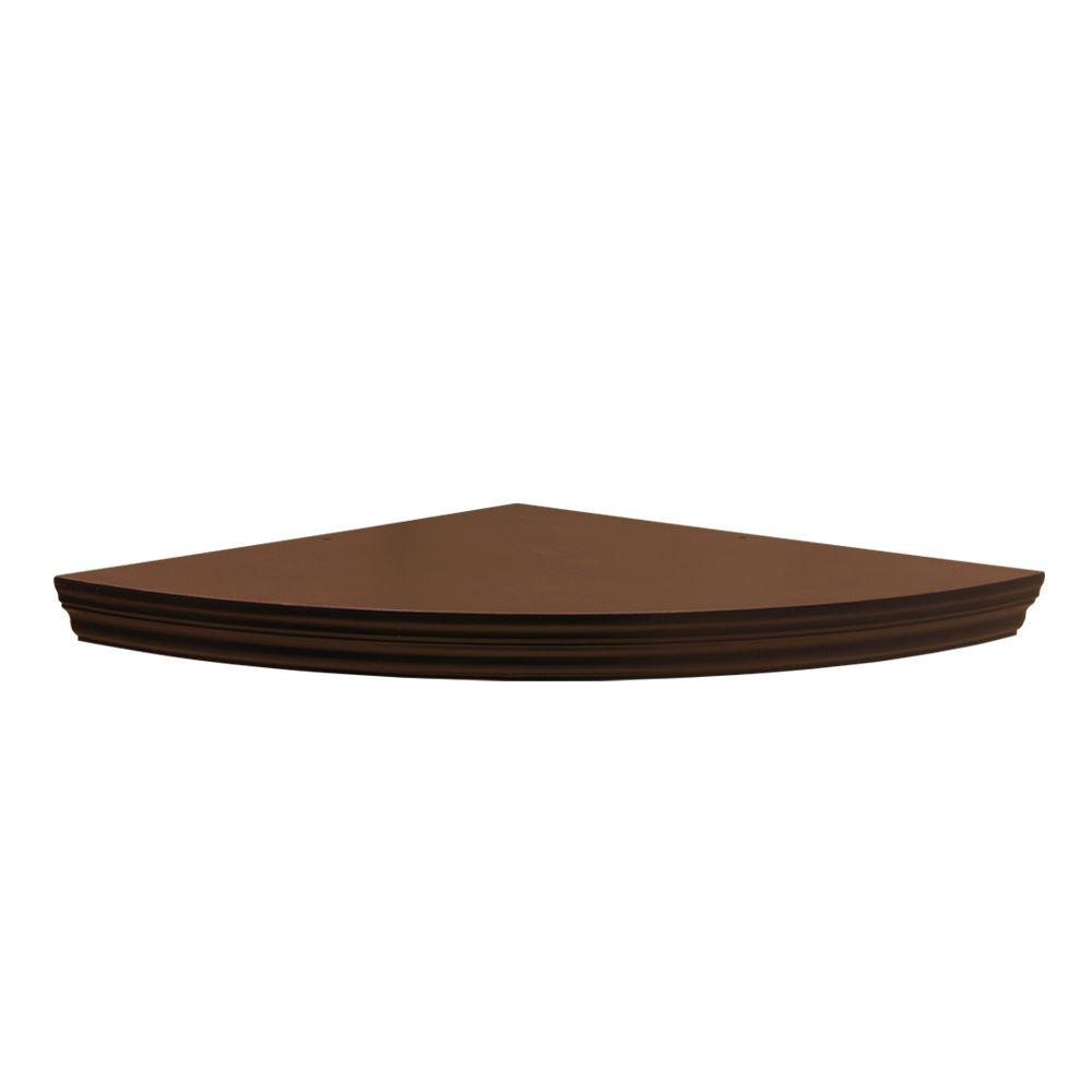 Home Decorators Collection 17.7 In. X 17.7 In. X 1.75 In. Espresso ... inside Elevate Your Decor With The Espresso InPlace Shelf