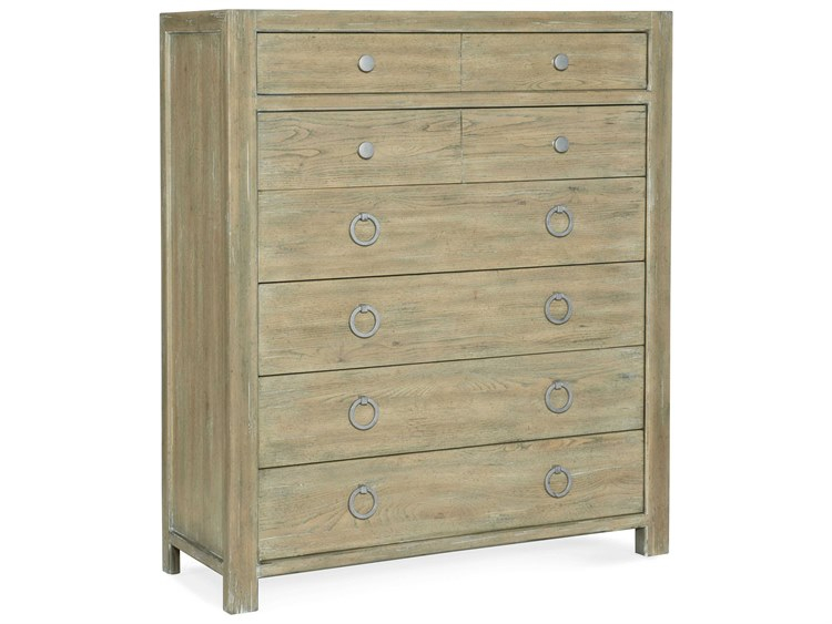 Hooker Furniture Surfrider 6-Drawers Driftwood Beige Cedar Wood Accent Chest | Hoo60159001080 for Surfrider 6-Drawer Chest