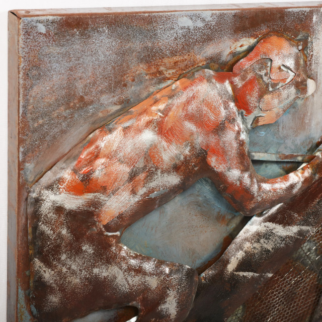 Horse Race Primo Mixed Media Hand Painted 3D Iron Wall Sculpture Metal ... in Exploring the Inspiration and Story Woven into the "Tavern" Hand-Painted Sculpture