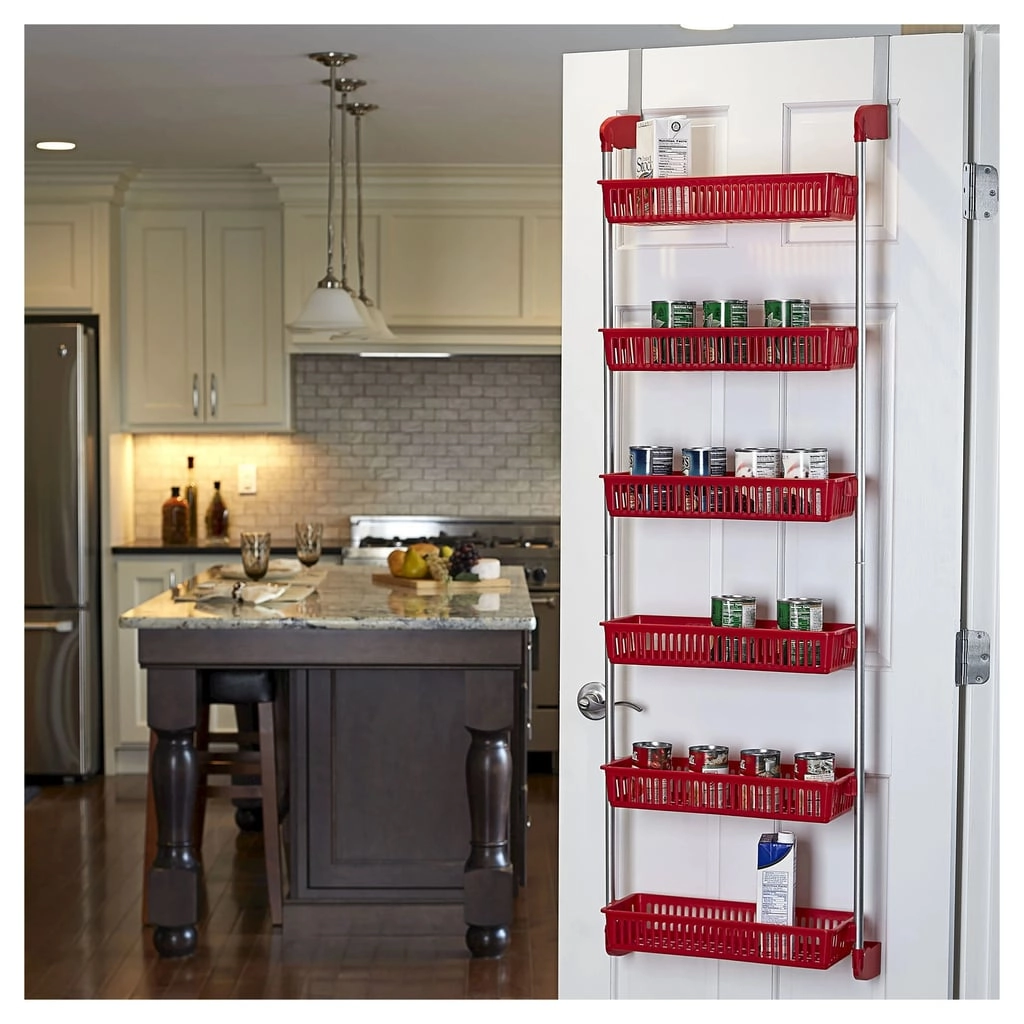 Household Essentials 6-Basket Over-The-Door Organizer | The Best Over ... with regard to Over Door Shelving