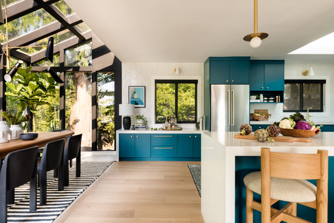 How To Add Color To A Midcentury Modern Home | Seattle Met with regard to Step Inside a Midcentury Kitchen Where Color and Openness Reign
