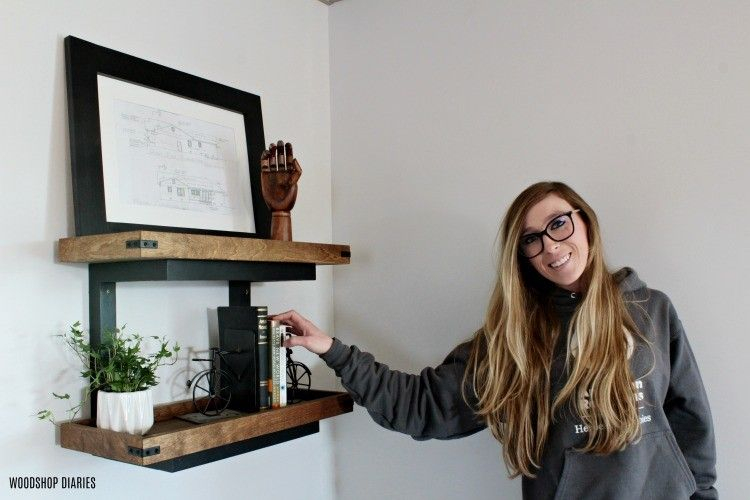 How To Build Floating Diy Wall Shelves Without Brackets From Scraps ... with regard to Floating Shelf Without Brackets