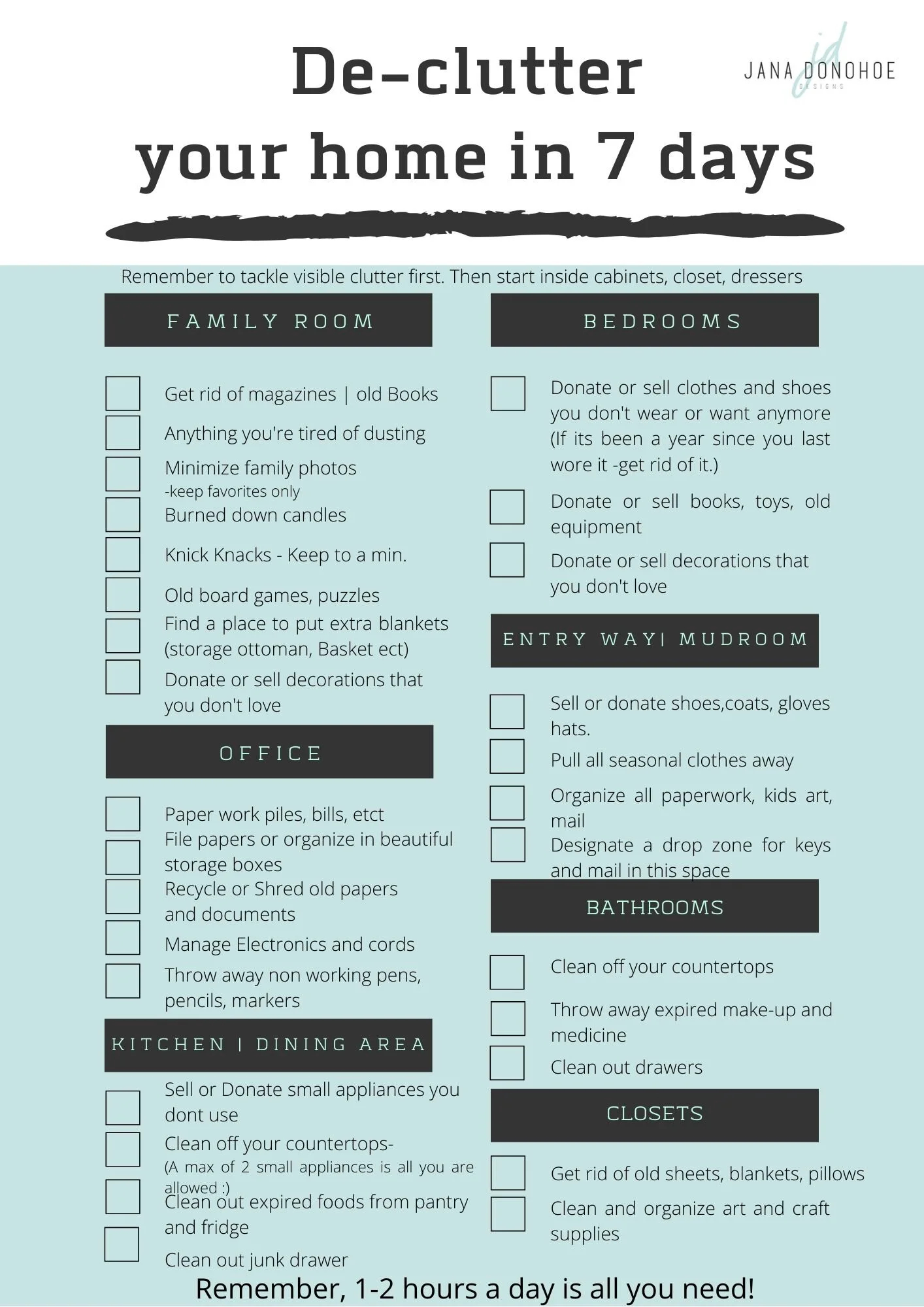 How To Declutter Your Home Without Stress — Jana Donohoe Designs with How to Declutter Your Home Without Feeling Overwhelmed