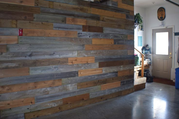 How To: Make Your Own Reclaimed Wood Wall | Reclaimed Wood Wall, Wood ... pertaining to Everything You Need to Know Before You Add a Reclaimed Wood Wall