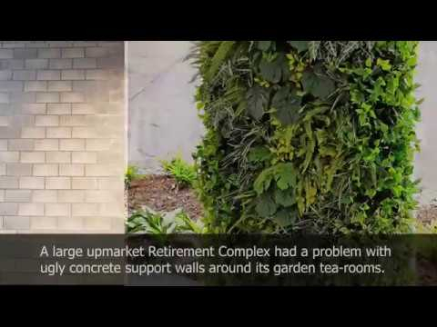 How To Turn Ugly Block Support Walls Into Lush Green Walls Easily With ... with How To Turn An Ugly Wall Into A Feature