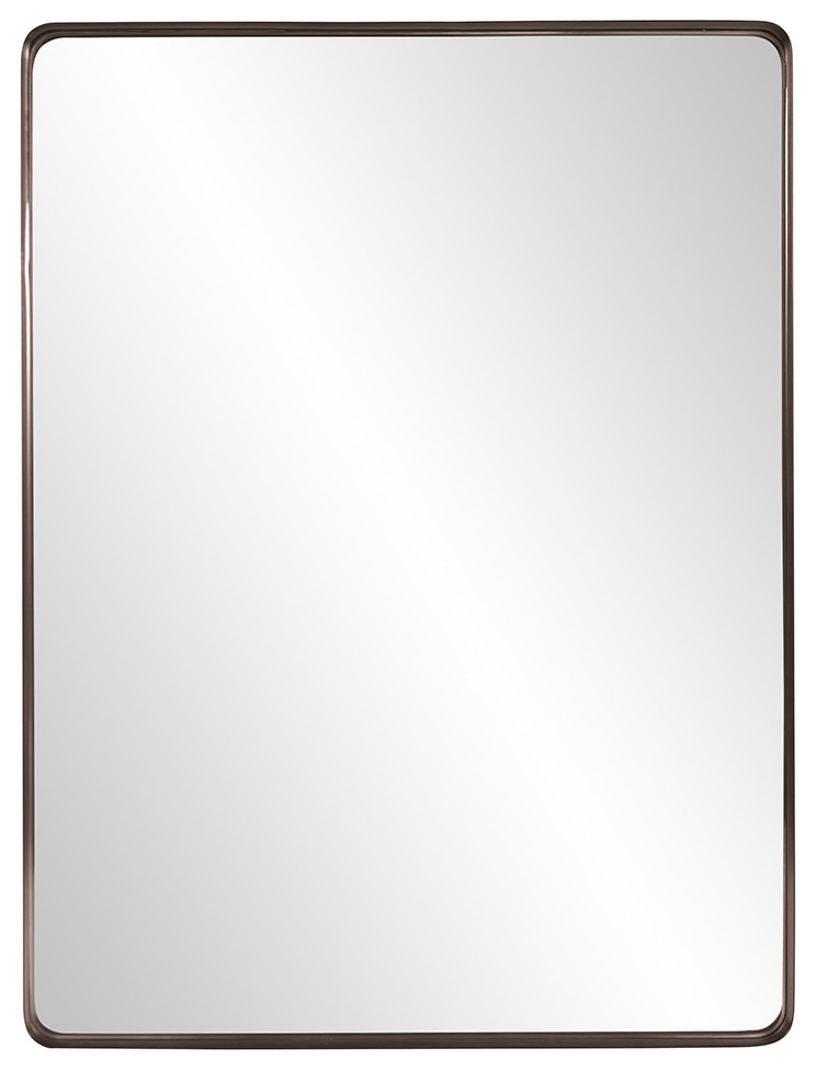 Howard Elliott Steele Brass Mirror - Transitional - Wall Mirrors - By Howard Elliott Collection ... in Discovering Timeless Elegance with Howard Elliott Steele Brass Mirrors