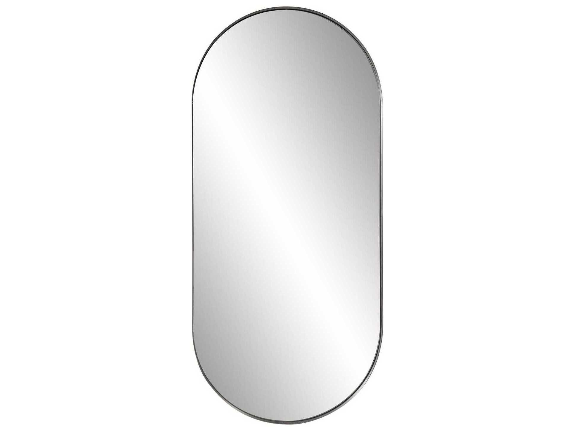 Howard Elliott Steele Silver Oval Wall Mirror | He94070 within Discovering Timeless Elegance with Howard Elliott Steele Brass Mirrors