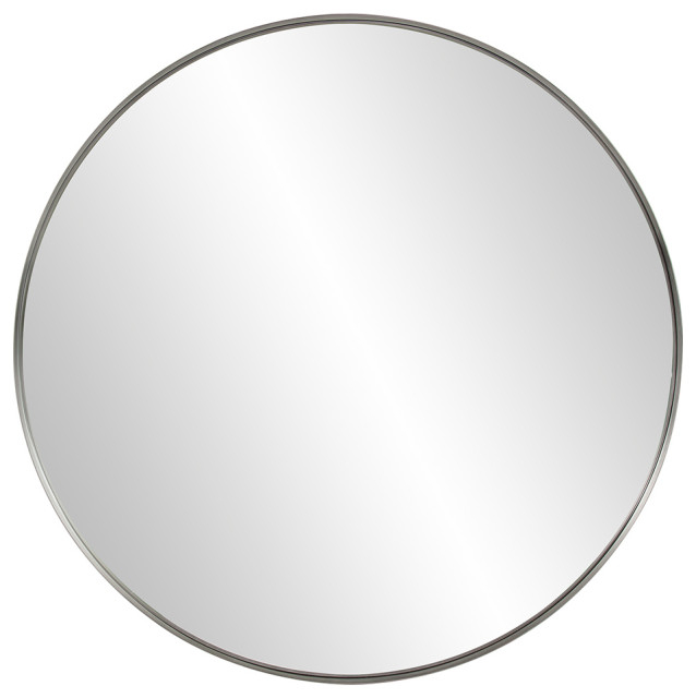 Howard Elliott Steele Silver Round Mirror - Contemporary - Wall Mirrors - By Howard Elliott ... throughout Discovering Timeless Elegance with Howard Elliott Steele Brass Mirrors