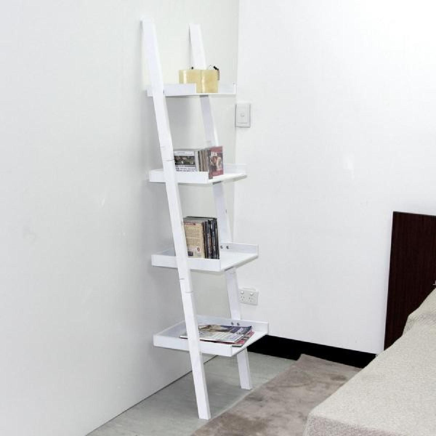 Ikea Leaning Ladder Shelf - Aptdeco pertaining to Leaning Ladder Shelf