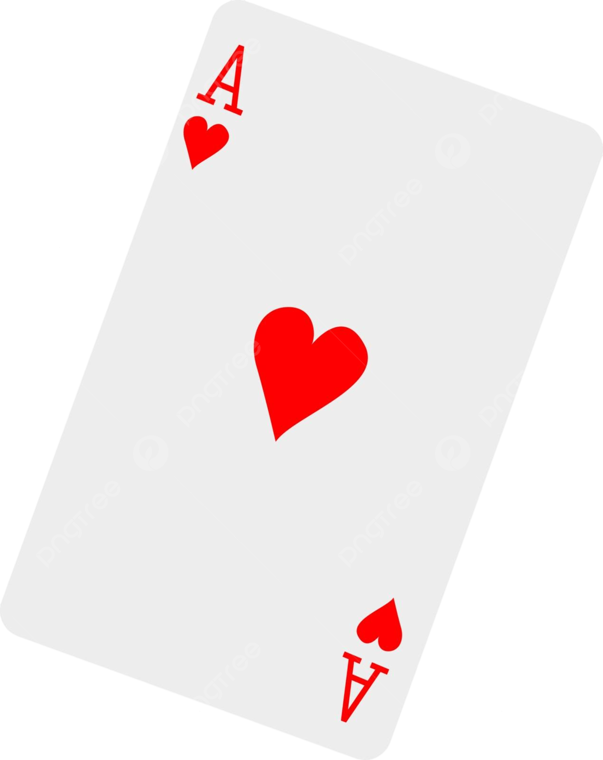 Illustrated Vector Of The Ace Of Hearts Against A White Backdrop Vector ... regarding Ace Of Hearts