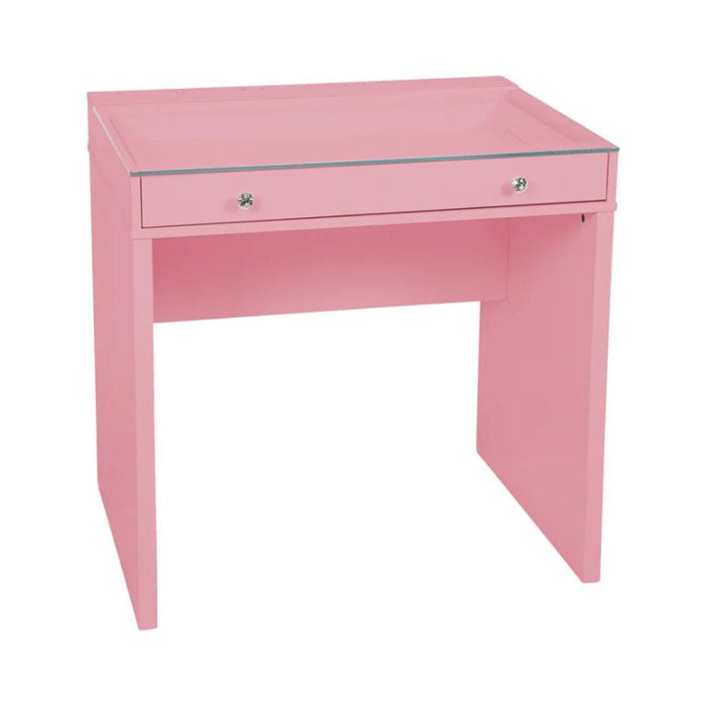 Impressions Vanity Desk Slaystation Mini Beauty Makeup Table With Two ... within Get Organized with the Light Pink SlayStation Natalie Column