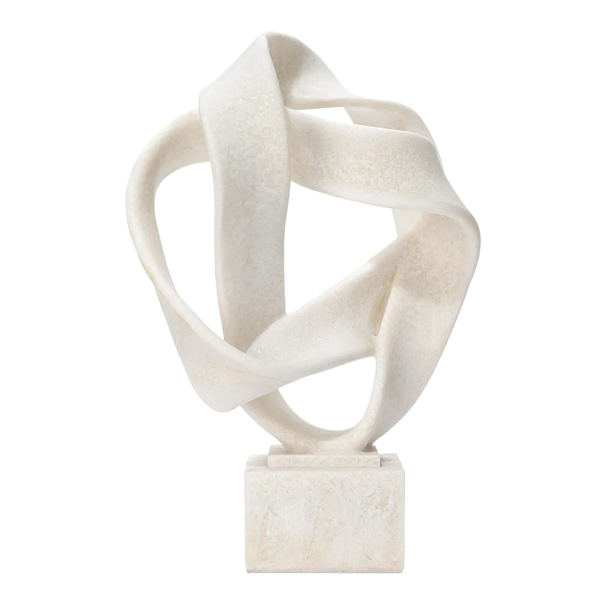 Intertwined Object On Stand In White | Chairish regarding Unveiling the Elegance of Off-White Intertwined Objects on Stands