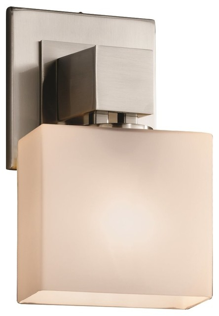 Justice Designs Fusion Aero Ada 1-Lt Wall Sconce (No Arms) - Brushed ... within How Brushed Nickel Aero Wall Sconces Elevate Modern Interior Design