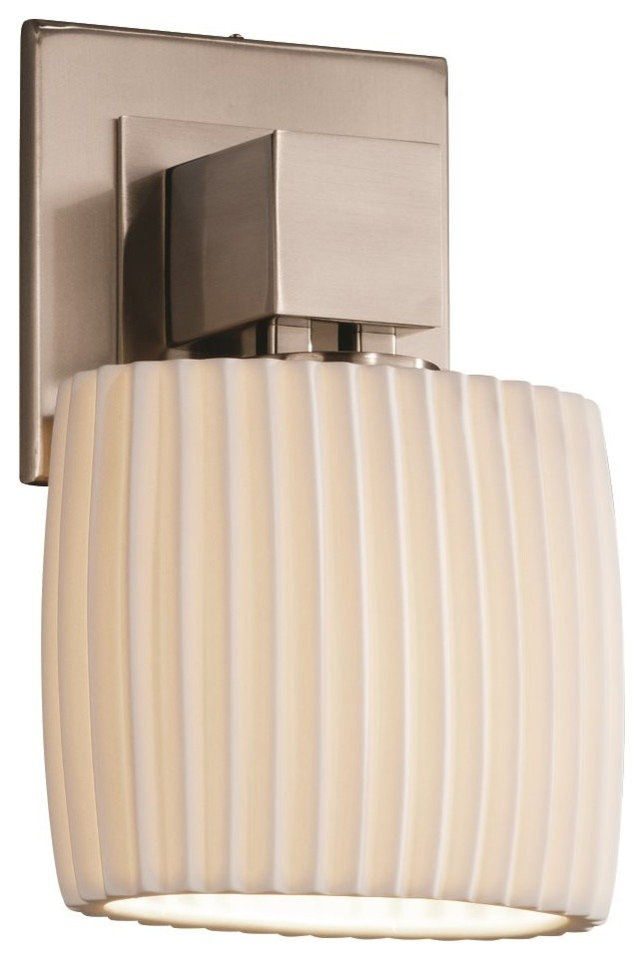 Justice Designs Limoges Aero Ada 1-Lt Wall Sconce (No Arms) - Brushed ... with How Brushed Nickel Aero Wall Sconces Elevate Modern Interior Design