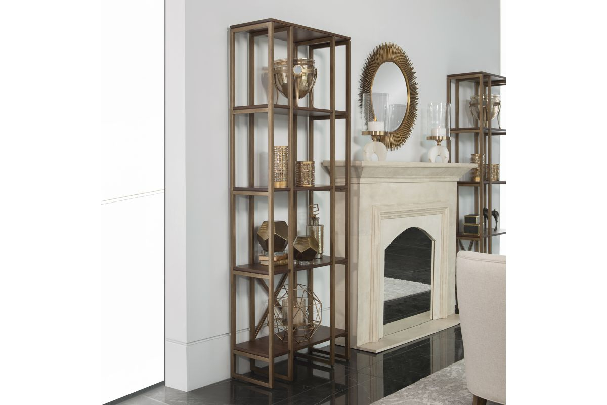 Karishma Antique Gold Etagere At Gardner-White inside Transforming Your Space with the Karishma Etagere