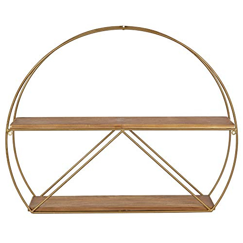Kate And Laurel Delmar Mid-Century Modern Wall Shelf, 26" X 21", Brown ... pertaining to Unpacking the Design Appeal of the Delmar Mid-Century Shelf