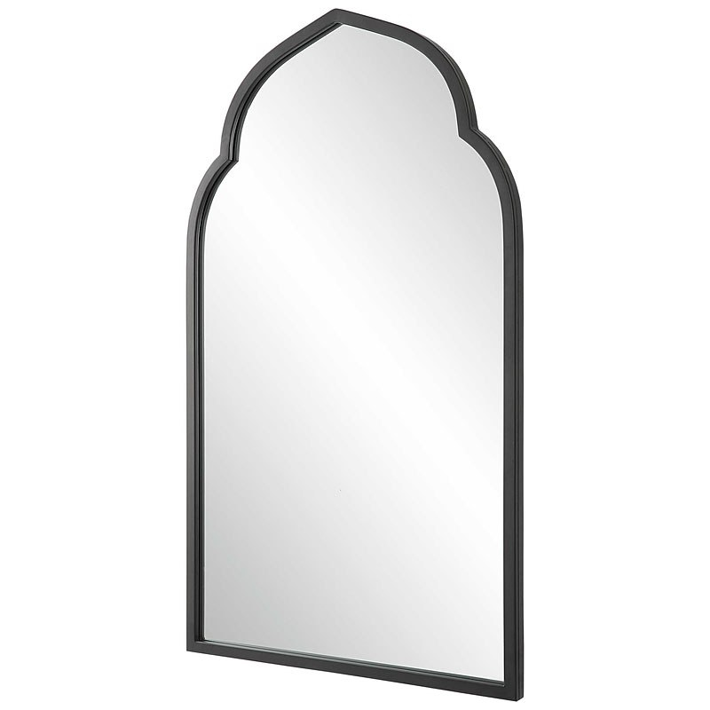 Kenitra Black Arch Mirror Uttermost | Furniture Cart inside Uttermost Tordera Black Arch Mirror