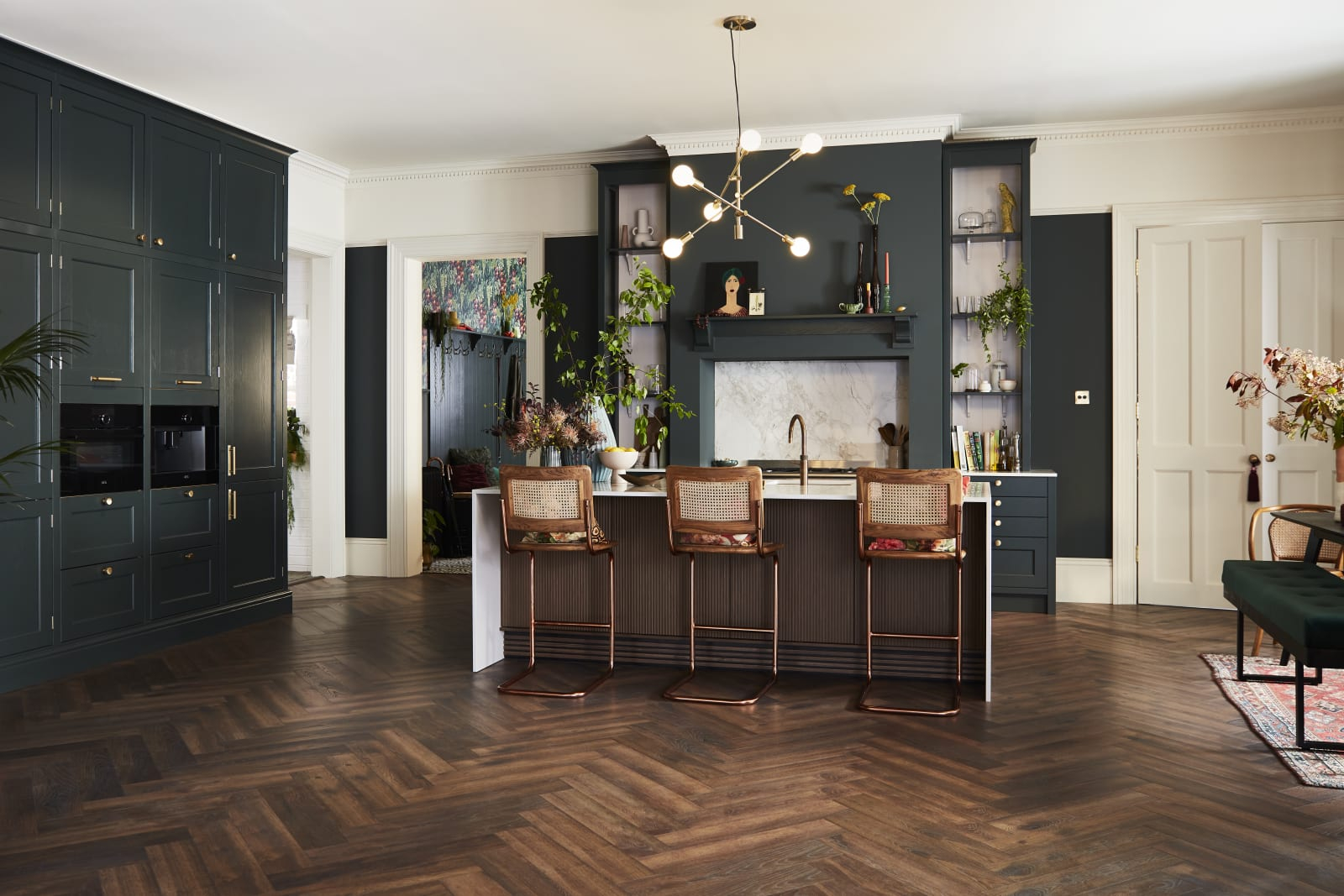 Kitchen With A Feature Wall | Design Ideas | Magnet Kitchens pertaining to Beyond the Accent Hue Understanding the Evolving Feature Wall