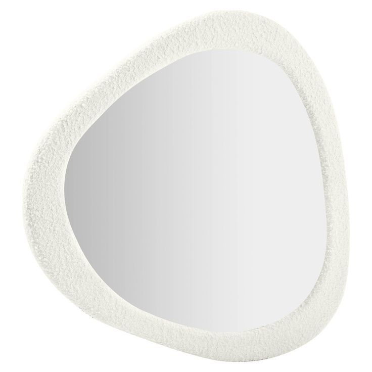 Klaryss Boucle Mirror - Transitional - Wall Mirrors - By Tov Furniture | Houzz | Contemporary ... pertaining to Klaryss Teardrop Boucle Mirror