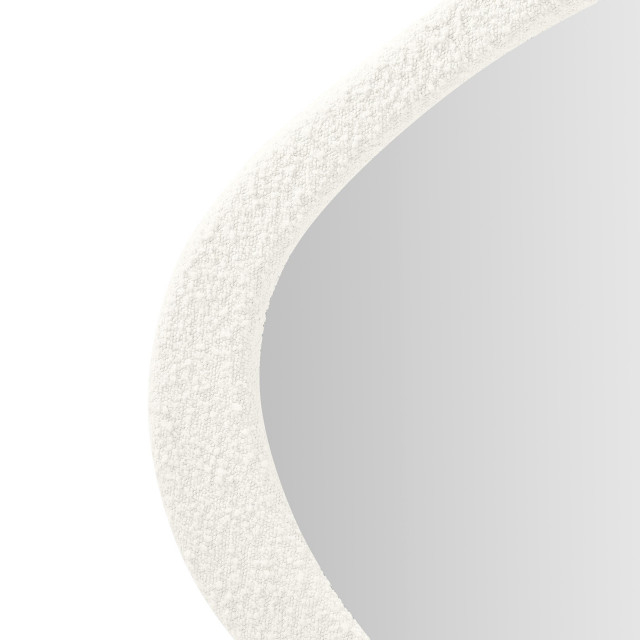 Klaryss Boucle Mirror - Transitional - Wall Mirrors - By Tov Furniture | Houzz for Klaryss Teardrop Boucle Mirror
