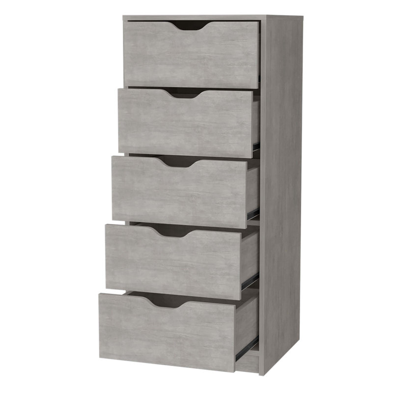 Latitude Run® Dillon 5 Narrow Drawer Dresser, Tall Chest Of Drawers ... with Maximizing Space with the Dillon 5 Narrow Drawer Dresser