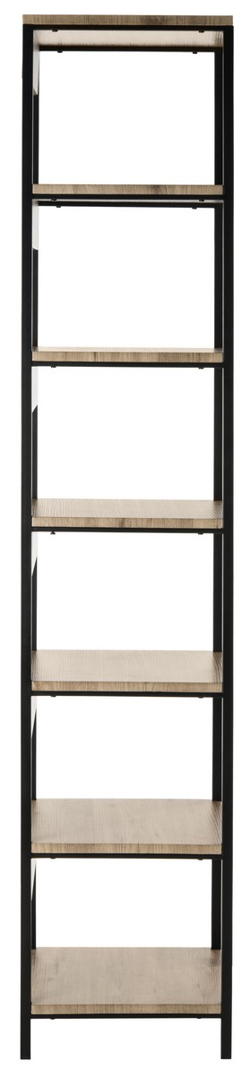 Lisa Retro Mid Century 7 Tier Etagere - Oak/Black - Safavieh - Safavieh ... in Styling Your Safavieh Lisa Etagere A Designer's Guide