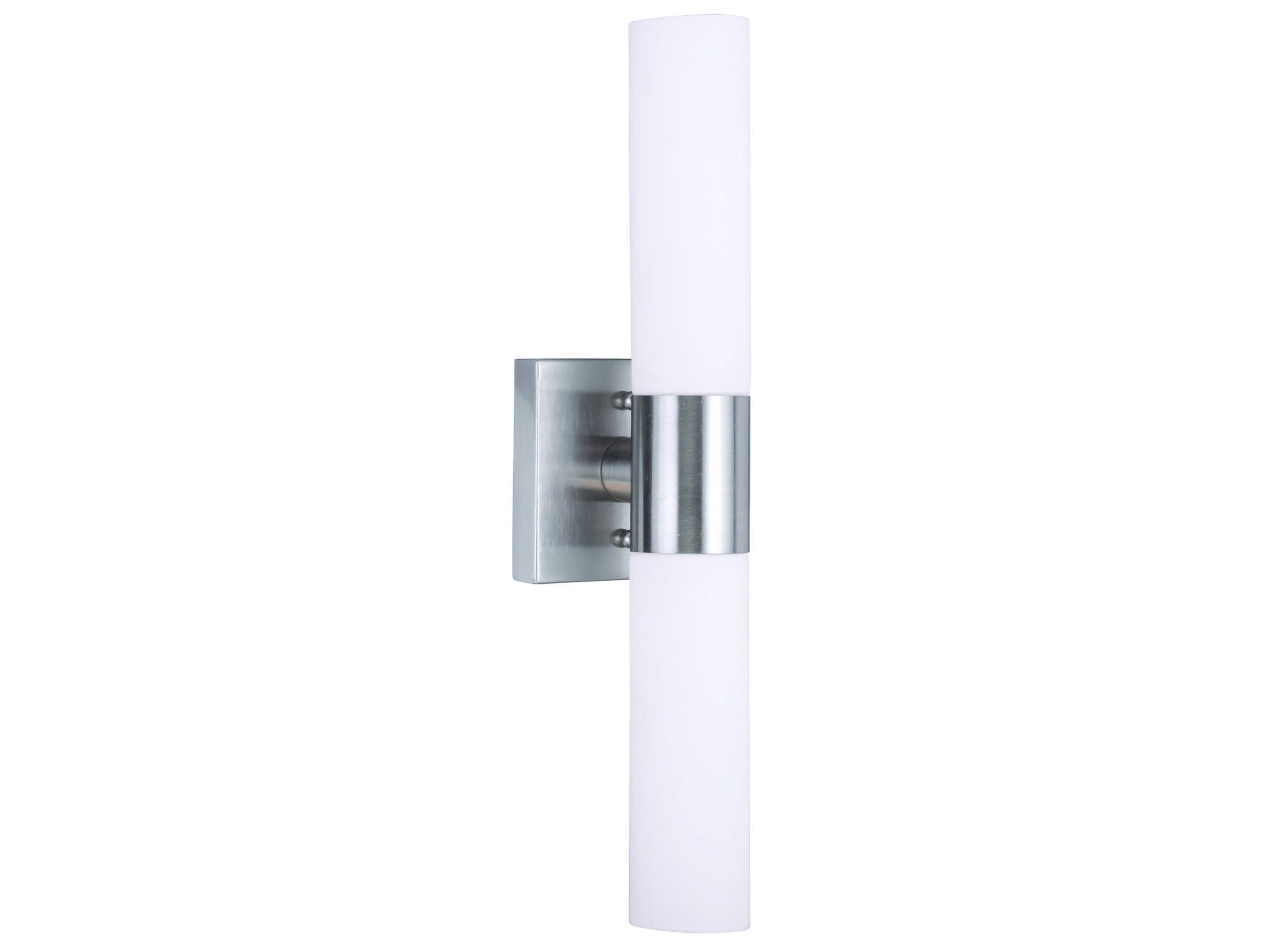 Livex Lighting Aero 2-Light Brushed Nickel Glass Wall Sconce | Lv1010291 throughout Aero Wall Sconce, Brushed Nickel