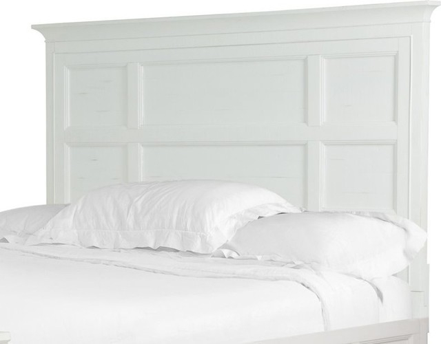 Magnussen Heron Cove Relaxed Traditional Soft White King Panel ... within Magnussen Heron Cove Relaxed Traditional Soft White Landscape Mirror