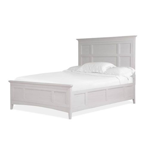 Magnussen Home Heron Cove Relaxed Traditional Soft White King Panel Bed ... regarding Magnussen Heron Cove Relaxed Traditional Soft White Landscape Mirror