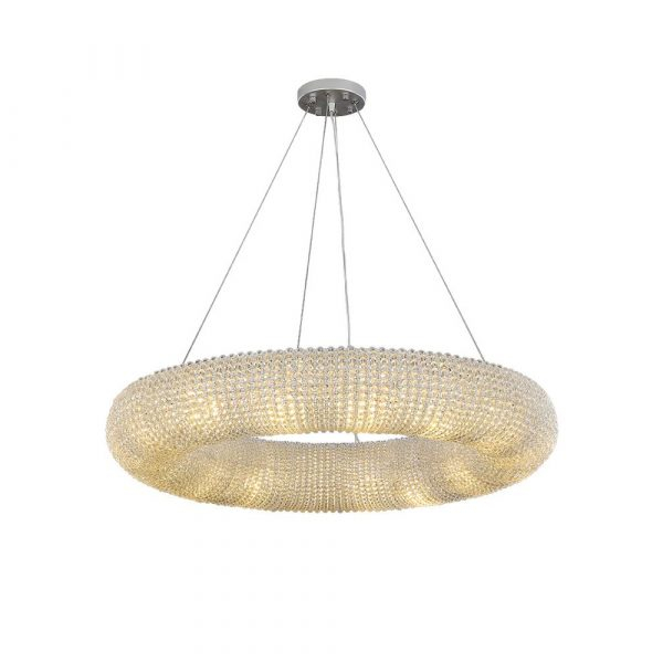 Marble Two-Tier Round Chandelier - Hurleylight pertaining to Natural Marble Two Tier Chandelier