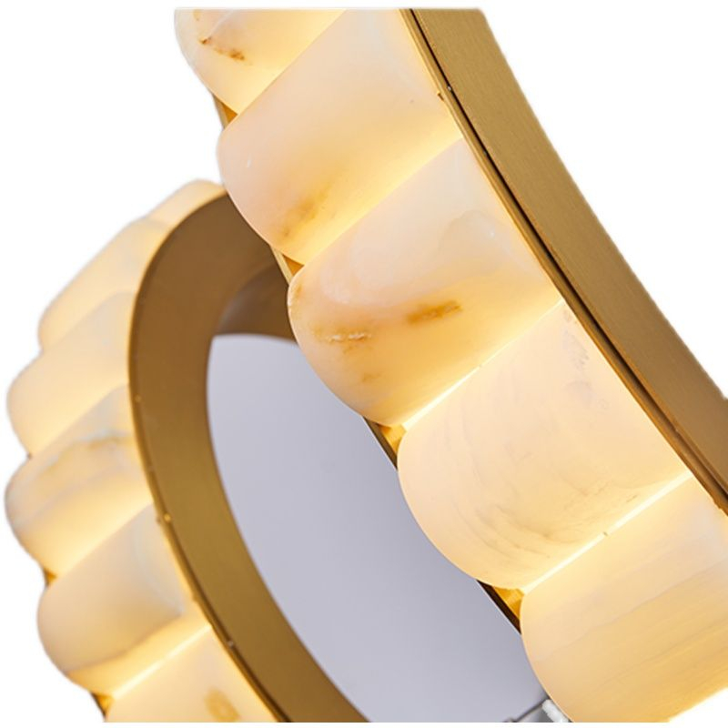 Marble Two-Tier Round Chandelier - Hurleylight within Exploring the Design Possibilities with Marble Two-Tier Chandeliers