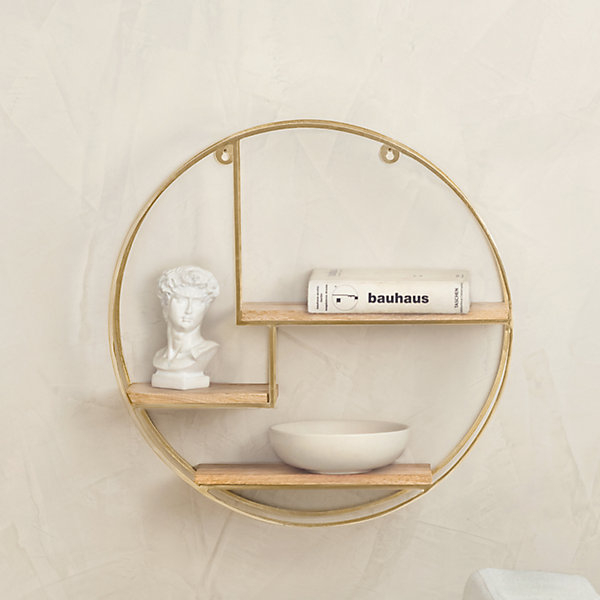Marly Wall Shelf Floating Shelf Wall Mounted Shelf Book Shelves Solid ... throughout Marly Wall Shelf, Black/Natural