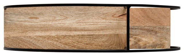 Marly Wall Shelf - Industrial - Display And Wall Shelves - By Madeleine ... in Marly Wall Shelf, Black/Natural