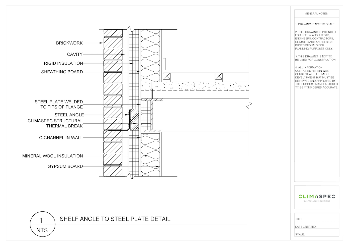 Masonry Shelf Angle Structural Thermal Breaks | Climaspec within Masonry Shelf Design