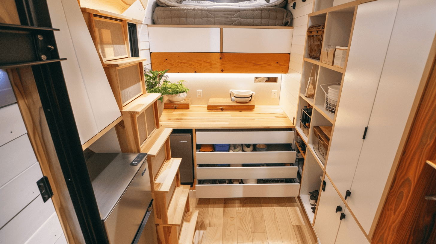 Maximizing Small Spaces: Innovative Tiny Home Storage Solutions - House ... with regard to Minimalist Storage Solutions