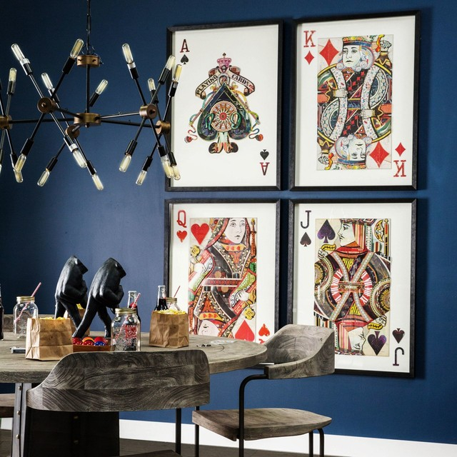 Mercana Ace Of Spades Ii Wall Art - Eclectic - Mixed Media Art - By ... inside The Unique Craftsmanship of Mercana Ace of Spades II Wall Art