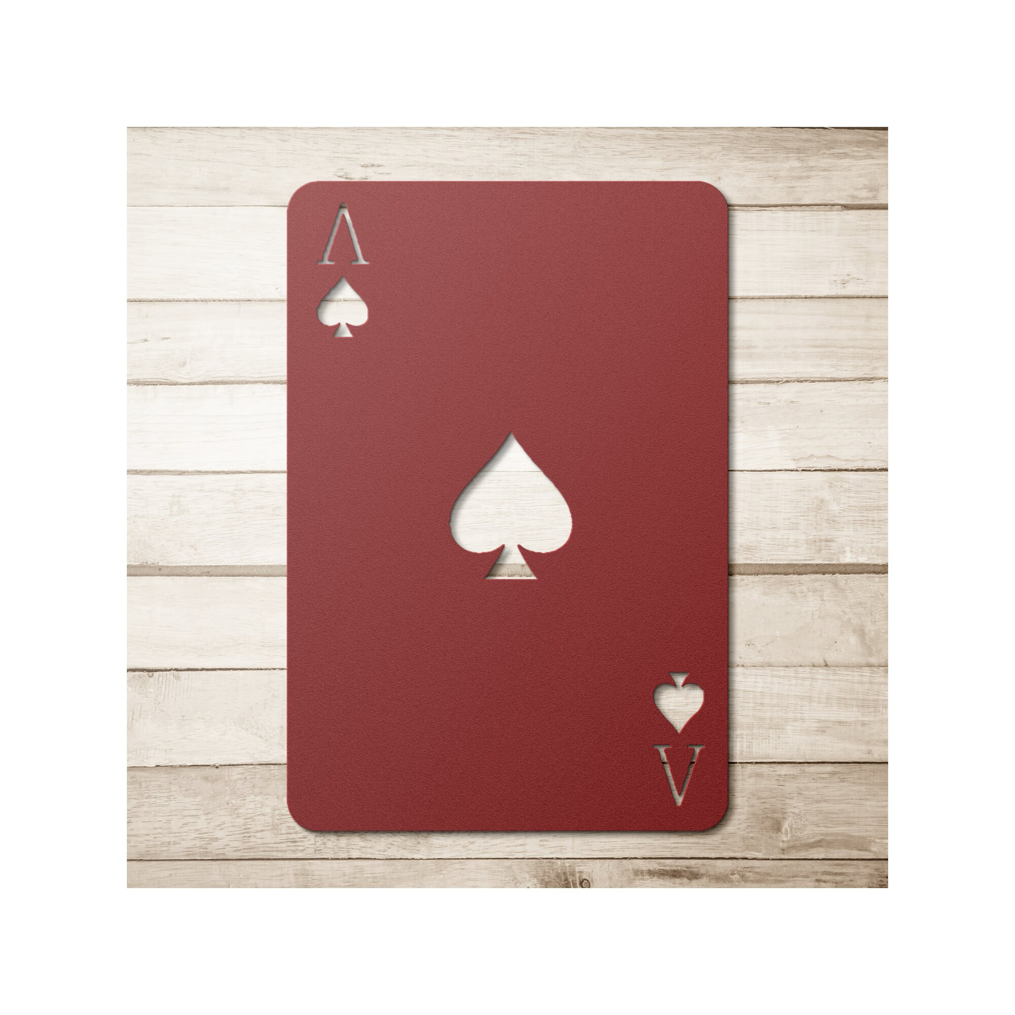 Metal Wall Art Ace Of Spades, Metal Wall Decor, Gift For Card Lovers - Etsy for Mercana Ace Of Spades Ii Wall Art