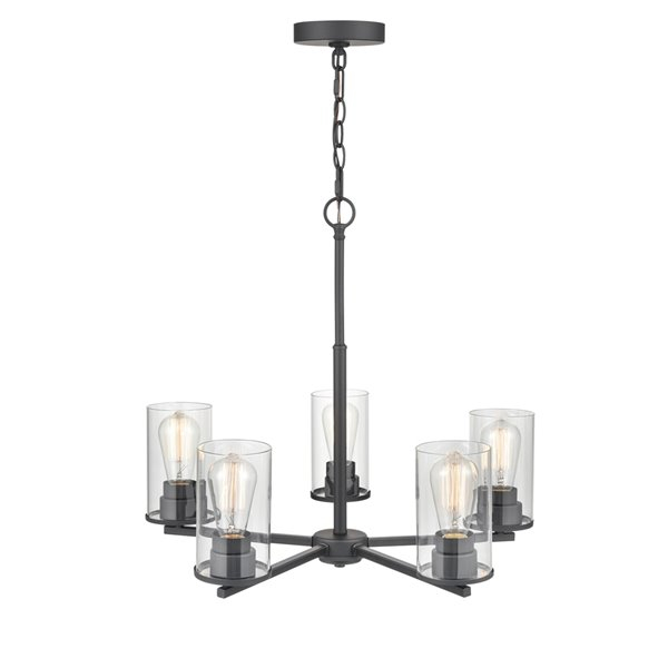 Millennium Lighting Verlana 5-Light Matte Black Modern/Contemporary ... with Verlana 5 Light 35" Pendant, Matte Black