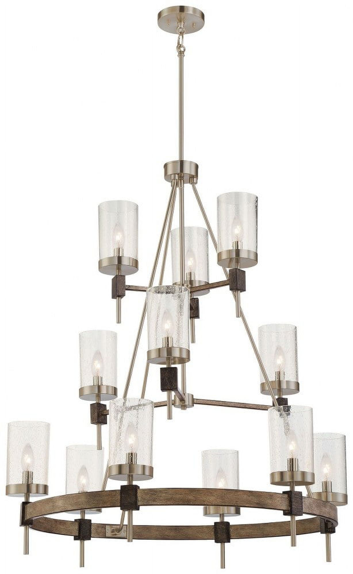 Minka Lavery - Bridlewood - 3 Tier Chandelier 12 Light St1 Grey/Brushed ... throughout Unveiling the Minka Lavery Bridlewood Island Light Its Design and Ambiance