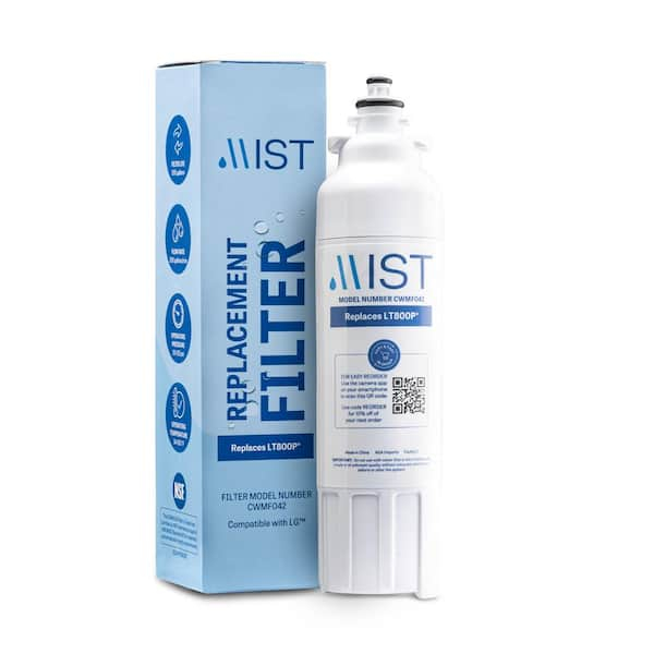 Mist Lt800P Refrigerator Water Filter Compatible With Lg Lt800P ... within 1 Pack Lt800P Lg Adq73613401 Kenmore 46-9490 Refrigerator Water Filter