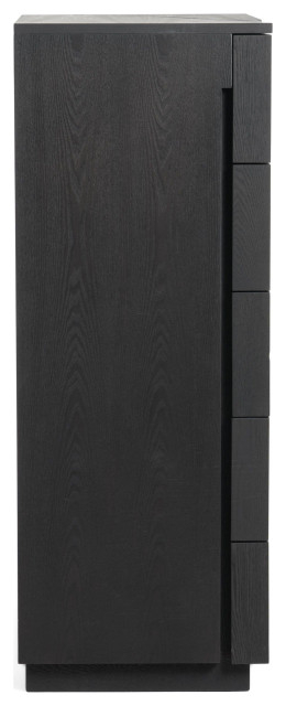 Modrest Aspen Modern Matte Brown Ash And Silver Chest - Contemporary ... pertaining to Modrest Aspen Modern Matte Brown Ash And Silver Chest