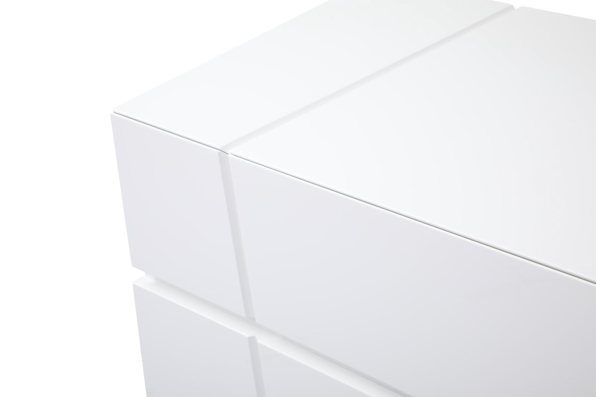 Modrest Chrysler Modern White Dresser | Atlas Furniture Imports throughout Modrest Chrysler Modern White Dresser