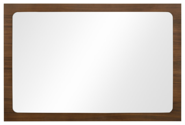 Modrest Dustin Modern Walnut Mirror - Transitional - Wall Mirrors - By ... throughout Unlocking the Beauty of Your Modrest Dustin Modern Walnut Dresser