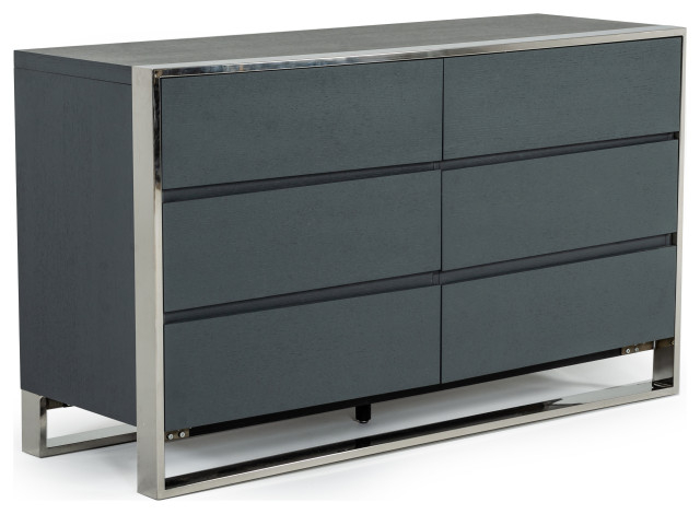 Modrest Jolene Modern Grey Dresser - Contemporary - Dressers - By Vig ... regarding Modrest Jolene Modern Grey Dresser