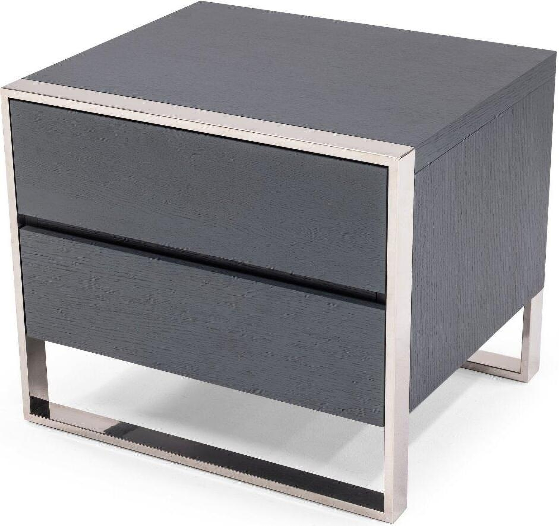 Modrest Jolene Modern Grey Nightstand By Vig Furniture | 1Stopbedrooms pertaining to From Dreary to Dressed Up How the Modrest Jolene Transforms a Room