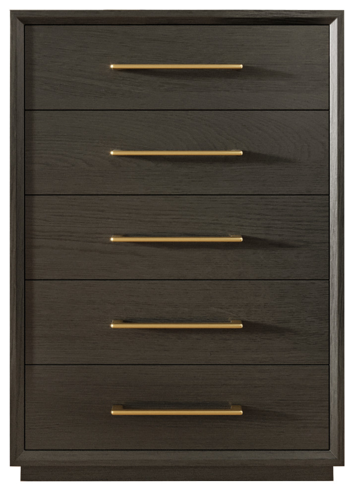 Modrest Manhattan- Contemporary Grey And Gold Chest - Contemporary ... with regard to Exploring Durability and Design The Modrest Manhattan Grey and Gold Chest