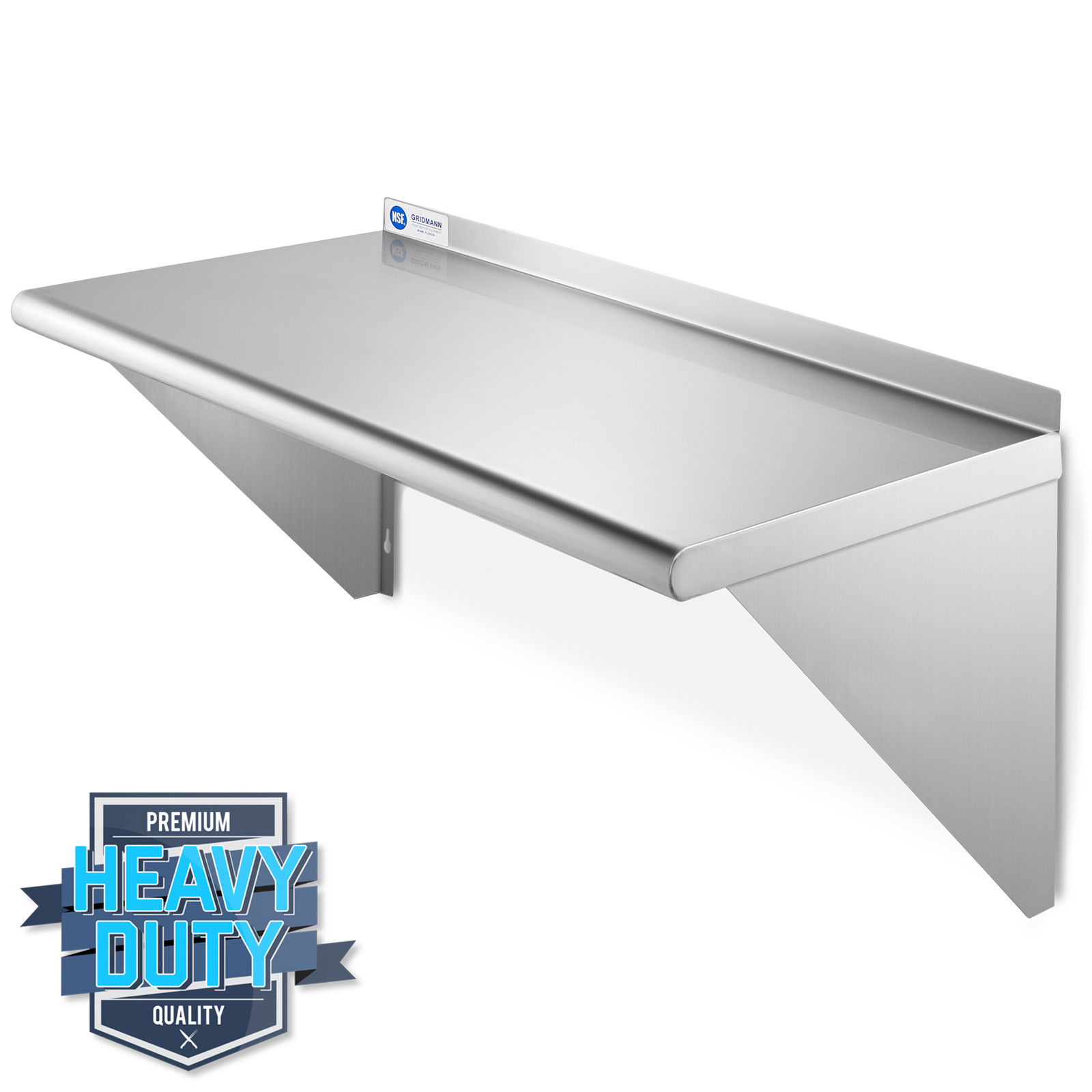 Nsf Stainless Steel 12X24 Wall Shelf 16Ga Commercial Kitchen Restaurant ... regarding Nsf Stainless Steel 12" X 24" Commercial Kitchen Wall Shelf Restaurant Shelving
